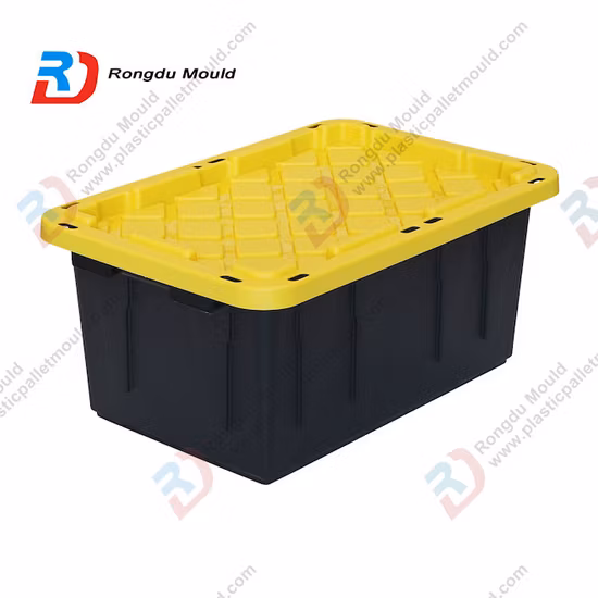 Moule de caisse de boîte de récipient de chiffre d'affaires d'injection en plastique de légumes et de fruits de grille nette de 700*500*420mm