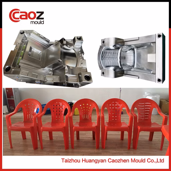 Moulage par injection de fauteuil en plastique de vente populaire avec insert arrière différent